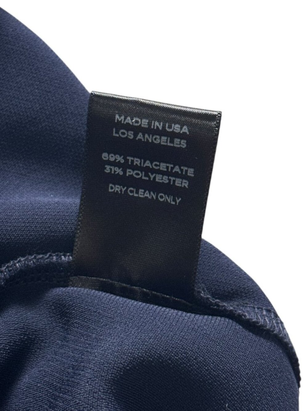 π NWT LESET Arielle City Shorts Midnight Blue Crepe Pull-On Dress Shorts Size M - Picture 5 of 8